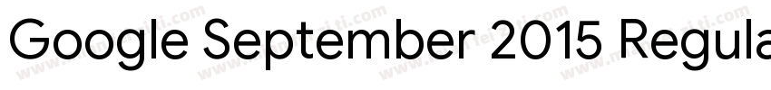 Google September 2015 Regular字体转换